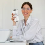 CUPLOOV Crap Turns Out This Is My Circus Tumbler, Funny Birthday Mother's Day Gift for Mom Boss Teacher Manger, 20 Oz White Stainless Steel Tumbler Cup Christmas Gifts Ideas - Image 3