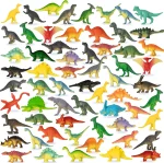 OuMuaMua 78pcs Glow in The Dark Dinosaur Toys Set, Mini Plastic Realistic Dinosaur Figures Glow Toys for Kids Goody Bag Stuffers, Dinosaurs Theme Party Favors Supplies - Image 3