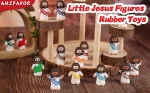 25pcs Little Jesus Figures, Multicolor Mini Figurines in Bulk, Tiny Baby Jesus Rubber Toys to Hide and Seek for Valentine's Day Gifts, Easter Egg Hunts, Sunday School Supplies, Kids & Adults - Image 2