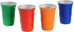 Aluminum Cups 16 oz Set of 12 Coloful Metal Tumblers for Drinks, Festive Color-Finished Metal Cups for Drinking for Home Patio and Holiday Parties - Image 4