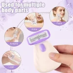 Travel Razor for Women, Pink Disposable Travel Razor Kit Sensitive Skin Razors for Women Business Travels Vacation Essentials - Image 4