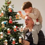 12pcs Gingerbread Christmas Decoration for Tree - Cooking Gingerbread Man Ornaments Christmas Hanging Decor for Xmas Tree Home Kitchen Decor Party Supplies - Image 4
