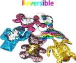 GuassLee 15Pcs Flip Sequin Keychain for Kids Girls Party Favors, Backpack Unicorn Mermaid Keychains Bulk for Kids Classroom Carnival Prizes Goody Bag Stuffers Valentine's day Birthday Party Gifts - Image 2