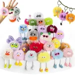 Kids Keychains, 24Pcs Cute Plush Toy Keychains for Boys Girls Birthday Valentine's Day Thanksgiving Christmas Gifts Goodie Bags Classroom Prizes Party Favors Supplies